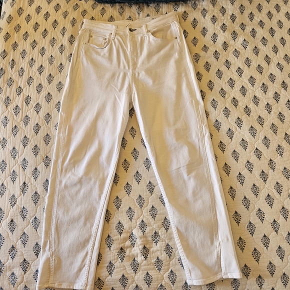 RAG & BONE Nina High-Rise Cigarette White Ankle Jeans Size 32 - Picture 3 of 12